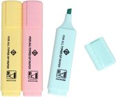 Gerimport Markeerstiften 11,5 Cm Geel/roze/blauw 3 Stuks