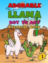 Adorable Llama Dot to Dot Coloring Book, 1