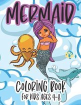 Mermaid Coloring Book for Kids Ages 4-8