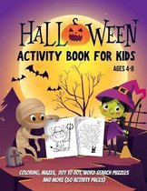 Halloween Activity Book For Kids Ages 4-8