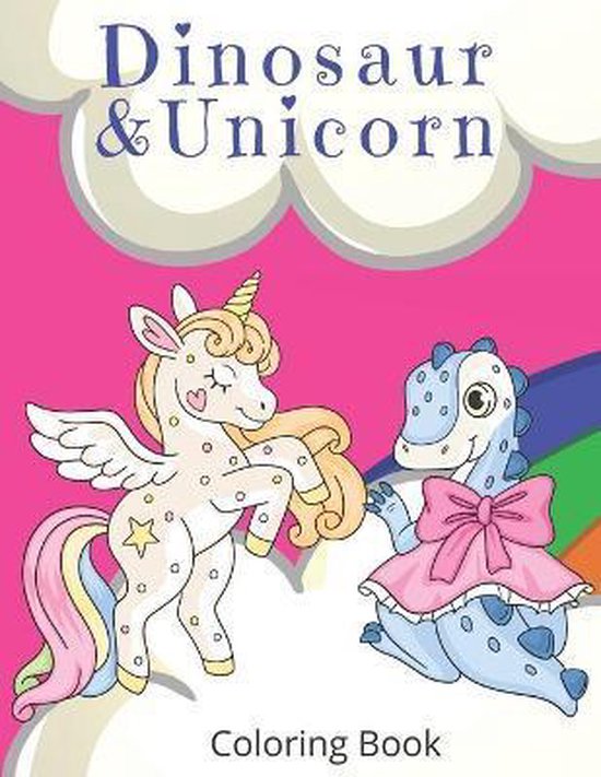 Dinosaur and Unicorn Coloring Book, Seem To Be Press | 9798654095558