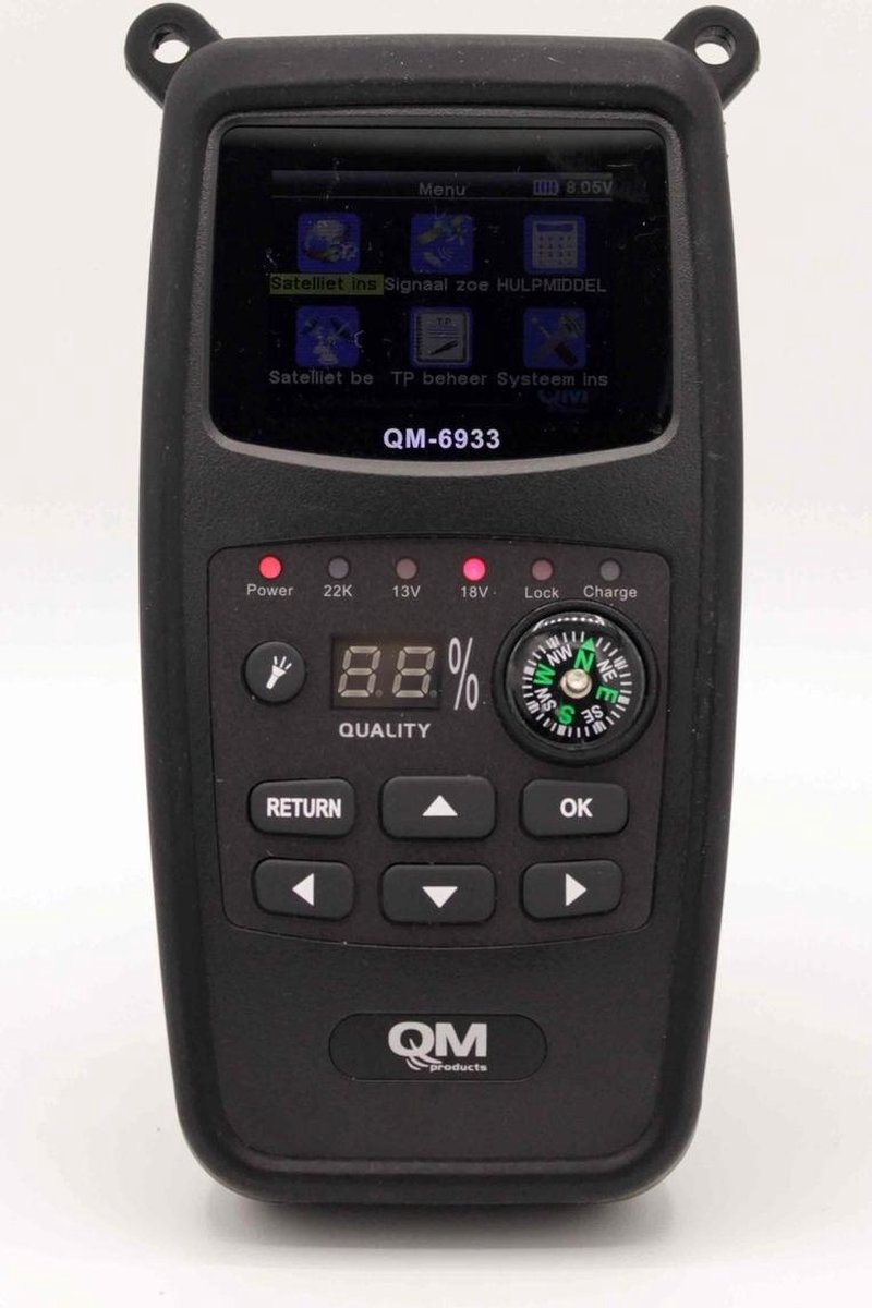 QM HD Satellietmeter met Satelliet Herkenning - QM