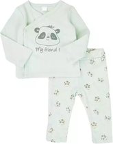 BonBini´s® baby pyjama set - Panda smiling lange mouw - voorjaar zomer - baby pyjama maat 68