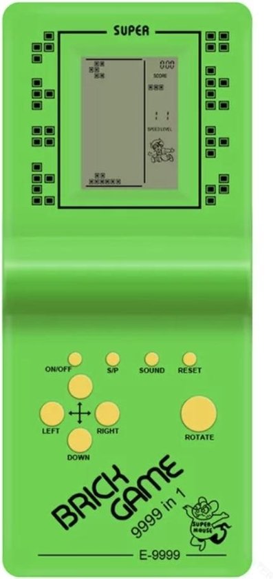 BBEC Toys Klassieke Tetris Spel Brick Game Handheld LCD Electronic Game Mini Game Console - Merkloos