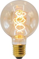 5-pack warme witte XL LED lampen - met DNA vormig filament