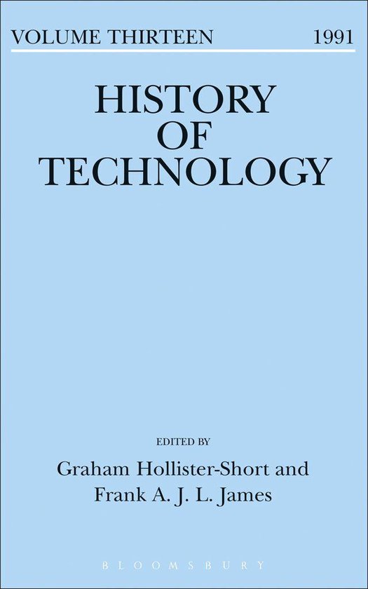 History of Technology - History of Technology Volume 13 - cover