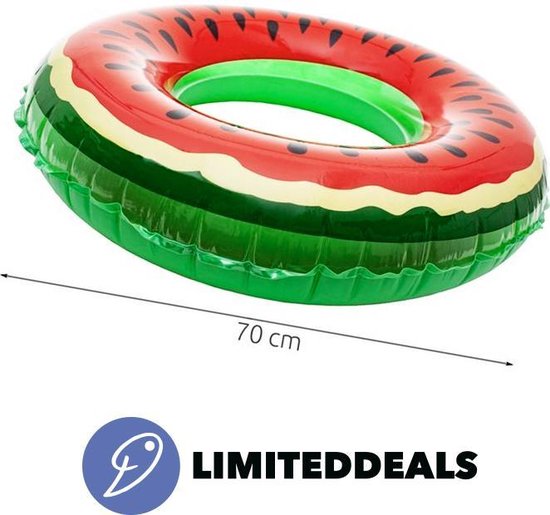 Watermeloen opblaasband - 70CM groot - Relaxen en Fun - duurzaam vinyl -  opblaasbare... | bol.com