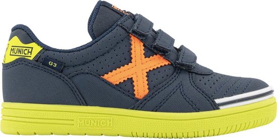 Munich schoenen met klittenband grijs groen - Vermeulen Modeschoenen Dongen