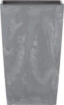 Pot de fleurs Deuba Beton Design 26L Anthracite, 26,5 x 26,5 x 50 cm