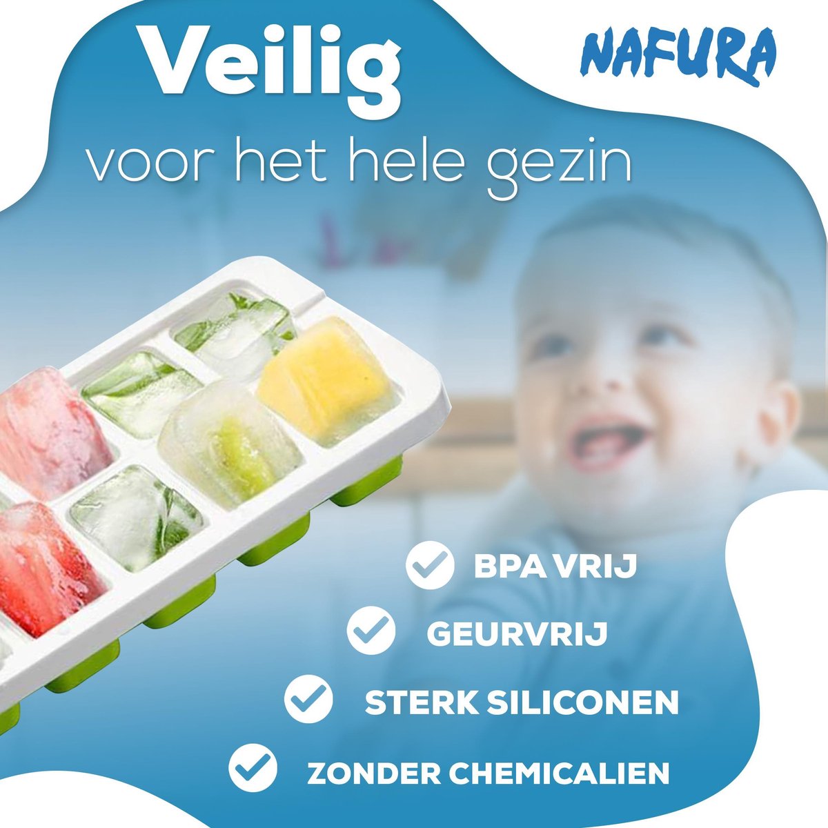 Relaxdays ijsblokjes herbruikbaar, 24 stuks, XXL kunststof ijsklontjes, vierkant, voor feestjes, drankjes, transparant