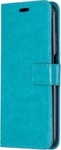 Portemonnee Book Case Hoesje Geschikt voor: Xiaomi Mi 10T Lite -  turquoise