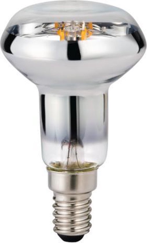 Hol boog Midden LED E14 lamp - Filament - Spiegellamp - 4 Watt - 2700K - 400Lm - Dimbaar -  Vervangt 40W | bol.com