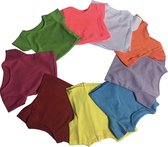 Doll T-shirts Set of 10 - Korte Mouw T-shirt voor 46cm Pop
