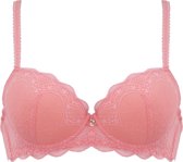 Naturana padded lace BH maat 90E met beugels apricot