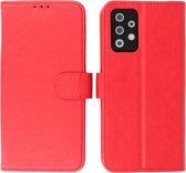 Hoesje Geschikt voor Samsung Galaxy A72 - Book Case Telefoonhoesje - Kaarthouder Portemonnee Hoesje - Wallet Cases - Rood