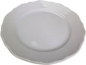 Ontbijtbord KONYA - Wit - Porselein - Ø18 cm - Set van 4