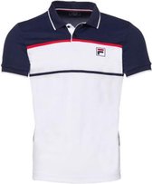 Fila Poloshirt Anton Junior Wit Navy