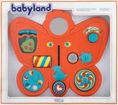 Educatief baby speelgoed - Babyland vlinder met 12 leuke ontdekkingen voor de baby - 40 x 35 x 4 cm