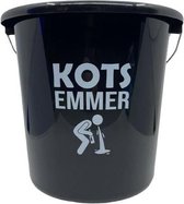 Kots emmer - 10 Liter - zwart - Kerstcadeau