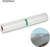 Grandlux Vacuumrollen 28x500cm - Universeel - Folierol - Vacuüm zakken maken - 1 Rol