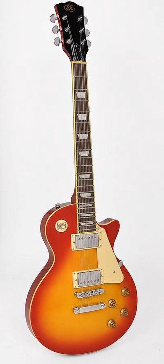 Elektrische gitaar SX EF3-CS Les Pauls Studio Style Cherry Sunburst