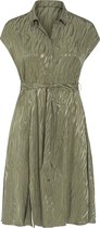 Promiss - Female - Jurk in viscose met tijgerprint  - Kaki