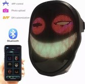 LED Screen Mask - Feest - Festival party rave masker DJ - Bluetooth - Mondkapje - App bediening - Feestmasker - Kostuum - Halloween Carnaval gezichtscherm