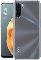 Oppo A91 hoesje siliconen case transparant