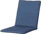 Coussin de chaise empilable Madison Oxford Plein air 97 Cm Polycoton Blauw
