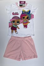 LOL Surprise Kinder Shortama Zomerset Maat 108 ( 5 jaar ) Wit/Roze - Prijs per set