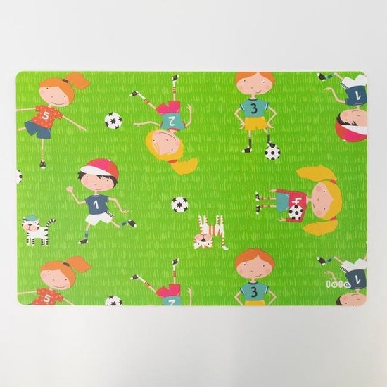 Microbe Medewerker slang 4 X PLACEMAT TAKE A SHOT ORIGINAL- Placemat voor KINDEREN - placemat  VOETBAL -... | bol.com