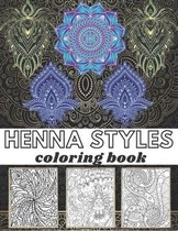 henna styles coloring book