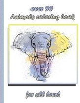 over 90 Animals coloring book for all level