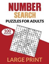 100 Number Search Puzzles for Adults