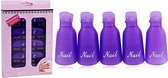 JS-Essentials Trendy Nagelclips: voor het verwijderen van gel-nagellak & acryl - Paars