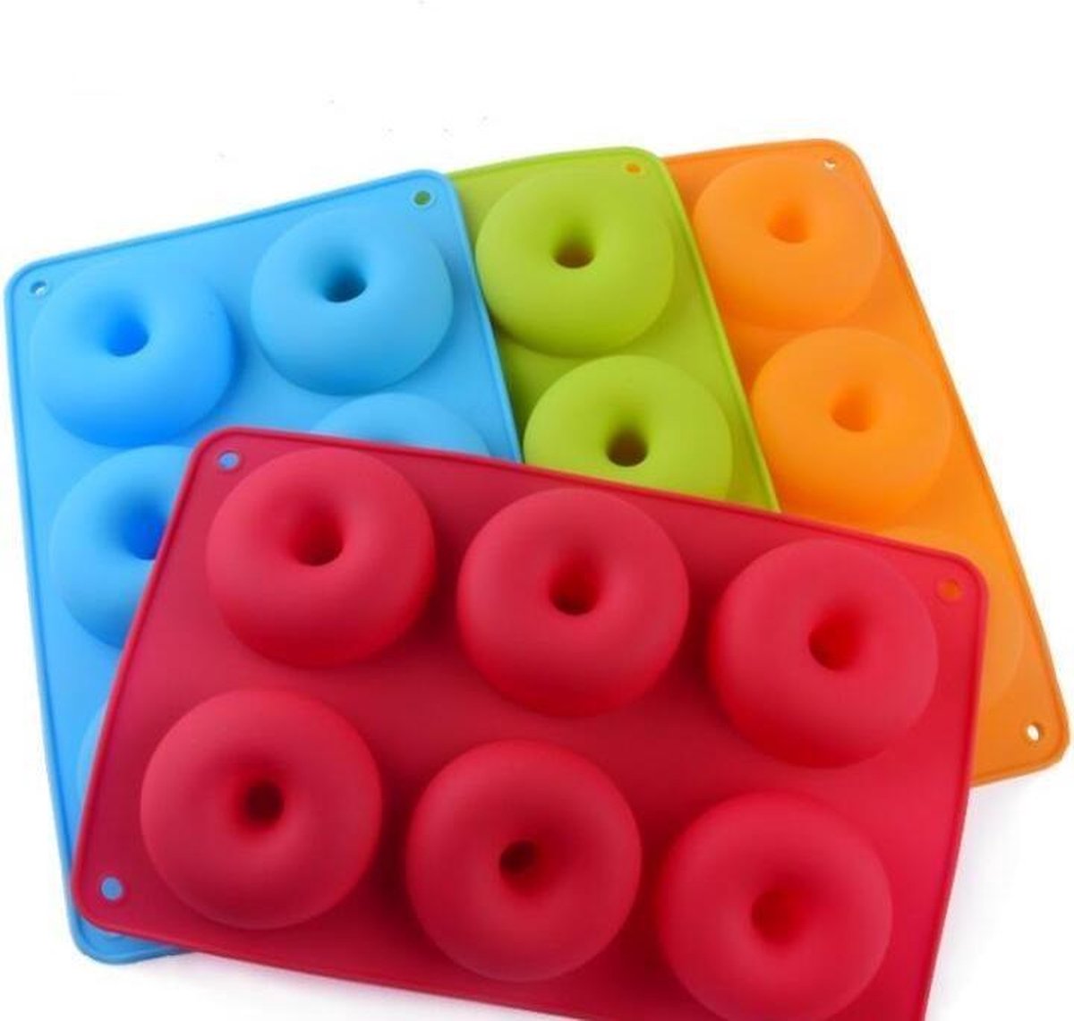 lékué bakvorm uit silicone voor 6 donuts zwart - Tuincentrum