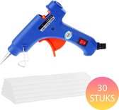 Bee's Lijmpistool - Lijmpistool Hobby - Incl. 30 Lijmsticks - Blauw