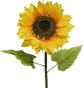 Gele zonnebloemen kunstbloemen 76 cm - Helianthus - Kunstbloemen/kunsttakken - bloemen/planten