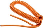 Spiraalkabel oranje PUR 1,5mm2 lengte 50-250cm