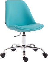 Bureaustoel - In hoogte verstelbaar - Kunstleer – Blauw