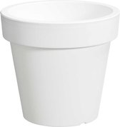 Bloempot - Wit - Ø16 cm - 14.4 cm hoog - Rond - Set van 2