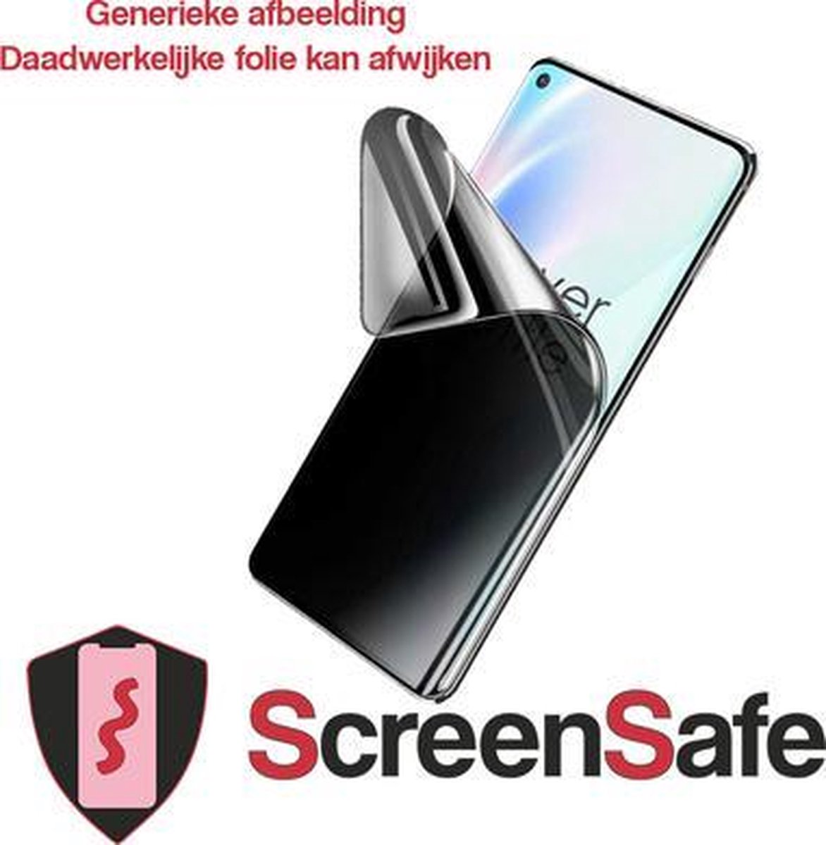 ScreenSafe High Definition Hydrogel screenprotector Honor Play 4c Slagvast / Privacy (AAA)