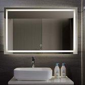 LED Badkamer spiegel 110x70 cm dimbaar, anticondensfunctie
