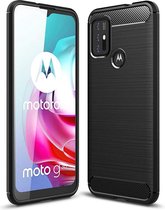 Cazy Motorola Moto G10/G20/G30 hoesje - Rugged TPU Case - Zwart
