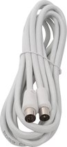 Coax Kabel - Aigi Crito - 3 Meter - Rechte Connectoren - Wit - BSE