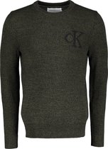 Calvin Klein Pullover - Slim Fit - Groen - S