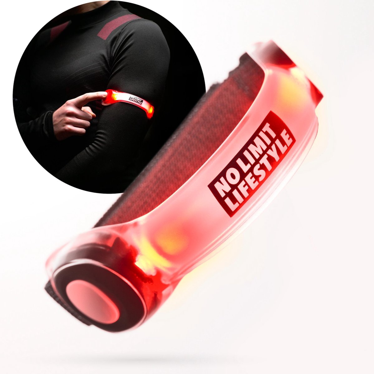 Hardloop Verlichting - Hardloopverlichting - Hardloop Lampjes - Rood - LED armband - LED armband hardlopen