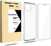 IPHONE 11Pro MAX HOESJE - SILICONEN HOESJES + GRATIS SCREENPROTECTOR - [ VOORDELIG ] [ iPhone 11 Pro MAX screen protector ]