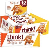 Think! Protein+ Bars (150kcal) – Eiwitrepen / Proteïne Repen – 10 stuks – Gezouten karamel