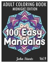 100 Easy Mandalas Midnight Edition